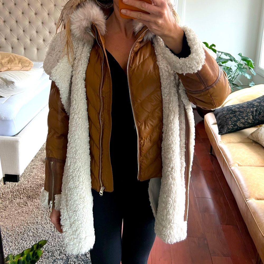 Stunning and chic shearling coat by UrbanCode London